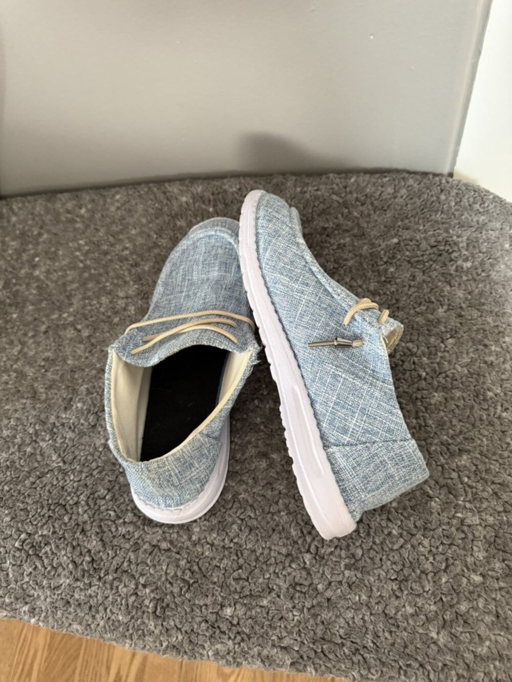 Amazon Baby Blue Slip Ons